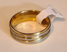 Edelstahl Ring mit Glitzer