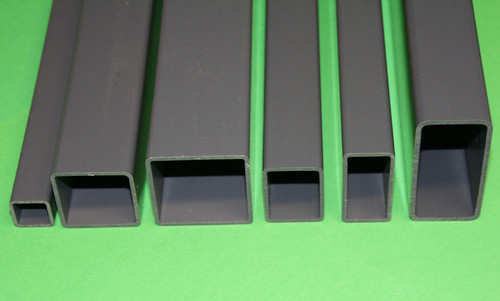 Pvc vierkantrohr grau - pvc,