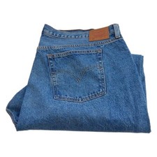 Levi 501 Straight Jeans Größe 28 Taille 46 Bein 27 W46 L27 Knopfleiste (Q6950)