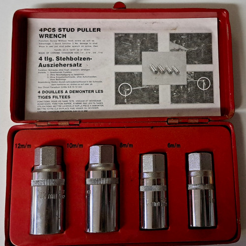 Tlg stehbolzenausdreher set - 4-tlg., stehbolzenausdreher-set