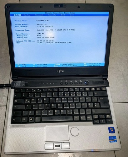 Laptop fujitsu lifebook s761 - lifebook,