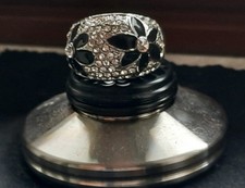 Karen Ly Ring mit schwarzen Blumen 21/61