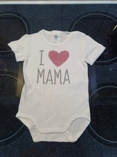 Weißer "i love Mama" kurzarm