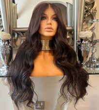 Braune Lace Front Perücke