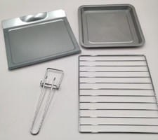 Gitterrost Backblech Auffang Blech für Infrarot Backofen Z09868 für Gourmetmaxx