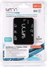 Sveon 7-Slot USB Smart Card Reader - SIM, CF, DNIe 3.0, SD, SCT016M