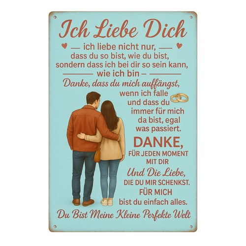 Ich liebe dich - , schild