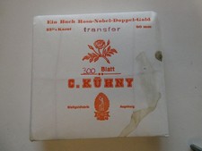 300 Blatt Echtgold 23,25 Karat Kühny Augsburg 80 mm Restbestände Vergoldung