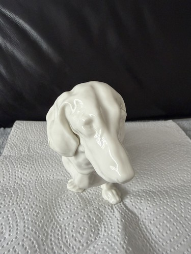 Porzellanfigur hund dackel - porzellanfigur, hund,