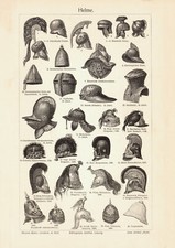 Helme historischer Druck