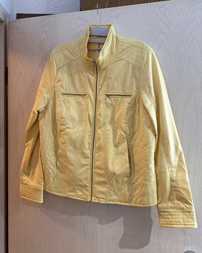 Bonita damen lederjacke gelb - bonita,