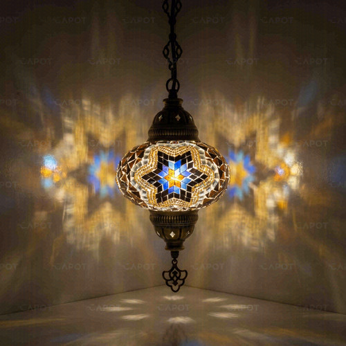 Blauer stern türkische mosaik - blauer,