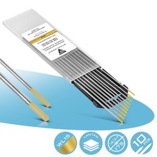 STAHLWERK 10 x WIG Wolfram Elektroden 1,6 und 2,4 x 175 mm WL15 gold je 5 Stk