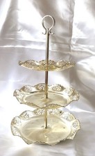 Etagere metall versilbert - metall,