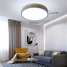 Modern Rund Led Holz Deckenleuchte Küche Wohnzimmer Deckenlampe Kronleuchter