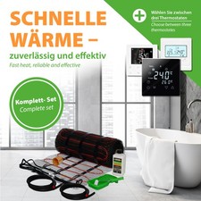 Bodenheizung  Fußbodenheizung Elektrische elektro 200W elektrisch Fliese Bad Set