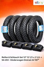 4 Reifen 4 Schlauch 12 "  12