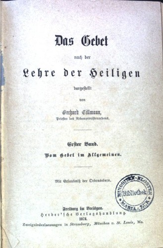 Vom gebet allgemeinen das - vom,