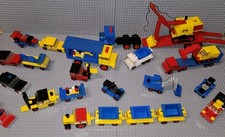 Alte Lego Fahrzeuge aus den 60er/70er Jahren Konvolut Sammlung Autos LKW Bagger