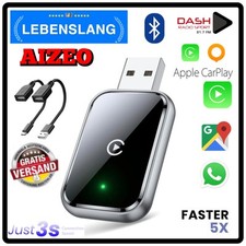 AIZEO Wireless CarPlay Adapter Wireless Plug und Play, nur IPHONE INFO Bluetooth