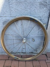 MICROTECH IMC3 Hochflansch Vorderrad Messerspeichen gold 18Loch Systemlaufrad