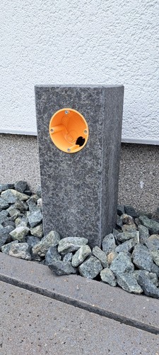 Basalt gartensteckdose - ,