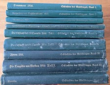 Reichsarchiv Schlachten des 1. Weltkrieges Band 1,2,3,5,7a,7b,10,13,17