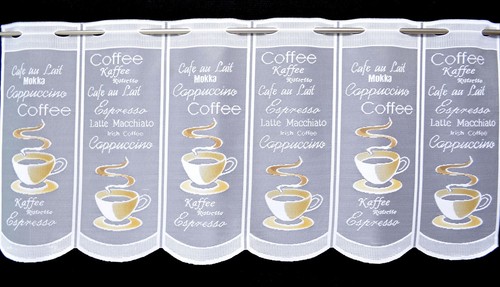 Kaffee küchengardine - kaffee,