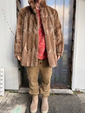 Pelzjacke, Bisam Wamme, o. Weite 118cm, u. Weite 143cm, Länge 75cm