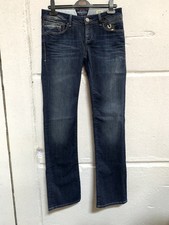 Mavi Damen Jeans Olivia Low Rise, Straight Leg Dunkelblau W27 L33