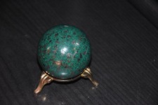 Malachitkugel mit Pyrit,Malachit,238Gramm,50mm Durchmesser,Heilstein