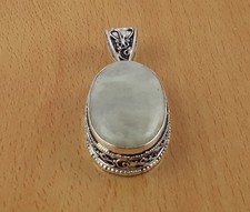 Weißer Regenbogen Stein 925