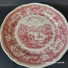 3 Villeroy Boch V&B Burgenland rot Speise Teller 26,5 cm selten Vintage Kult