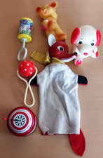 6  x Vintage Kinderrassel