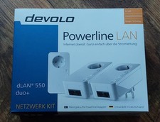 devolo Powerline LAN - dLAN 550 duo+ Netzwerk Kit (3 Adapter im Set)