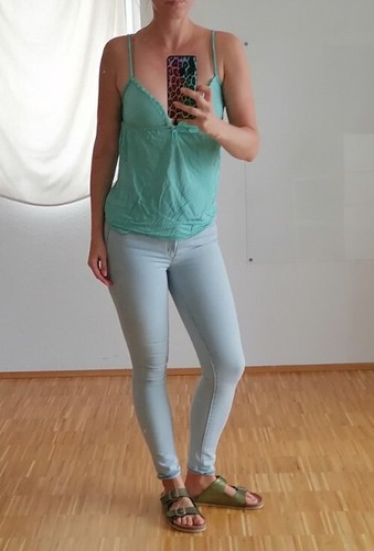 Top barbie viscose - h&m, mint