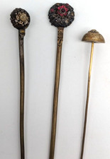 3 Biedermeier Hut, Haarnadeln