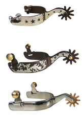 Western Sporen Westernsporen Silber Stern Gravur