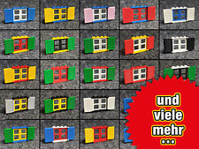 Lego schicke 3853 Fenster mit bunten Fenstergittern und 3856 Fensterläden