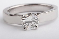 Brillantring Solitär 0,90ct J Vvsi 750 er 18K Weißgold DPL Expertise 9800€ #