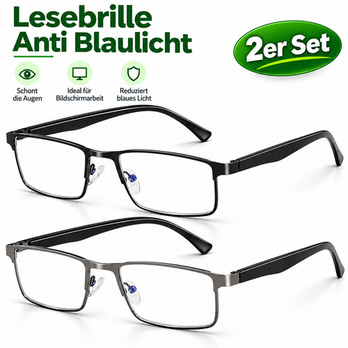 Lesebrille herren 2er - 2er, set