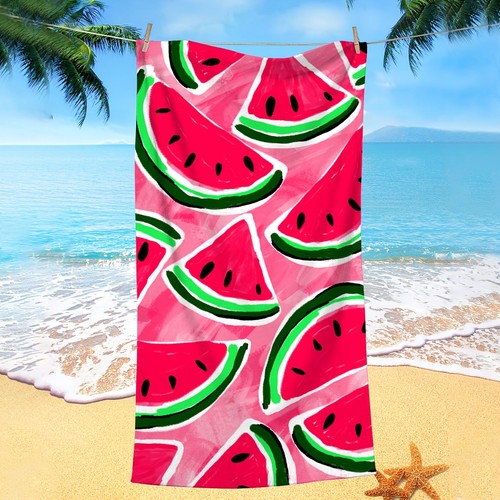 Beach towel featuring a - beach,