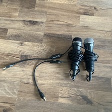 2 Mikrofone 1x Guitar Hero 1x Rock Band USB Microphone PS3  PS4 Xbox Wii Mic 