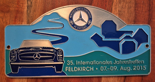 Emailierte plakette merceds - emailierte,