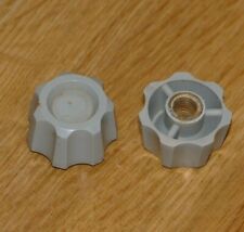 2 Stück grau Kajak Stemmbrett Rändel Mutter Lettmann, Eskimo, Pyranha ....  M8