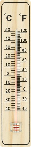 Thermometer holz 22cm - holz, /