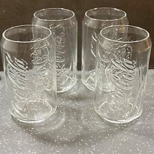 4 McDonald´s Coca Cola Gläser Glas 2009 Serie Dose Dosenform transparent Sammler