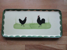 Königskuchenplatte Hahn & Henne Zeller Keramik 30 x 15 cm