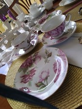 2 Kaffeegedecke mit Rosen