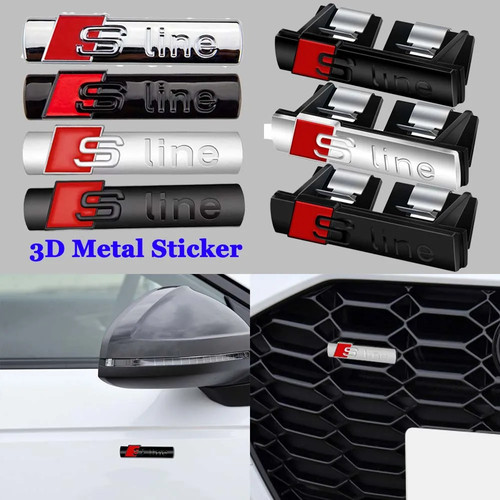 Audi sline emblem - sline, 3d